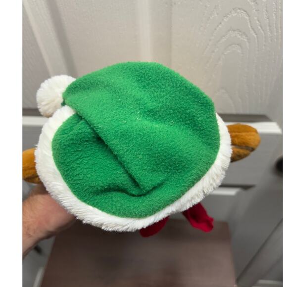 Kellytoy Gingerbread Man Christmas Plush Stuffed Brown Green Hat Red Scarf - Picture 5 of 8